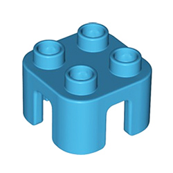 Синий табурет – деталь конструктора Лего дупло