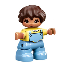Мальчик в голубых штанишках – фигурка Лего дупло