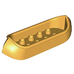 Золотая лодка — деталь конструктора Лего дупло Б/У