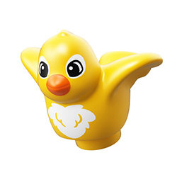 Жёлтая птичка – фигурка конструктора Лего дупло