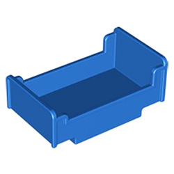 Синяя кровать – деталь конструктора Лего дупло Б/У