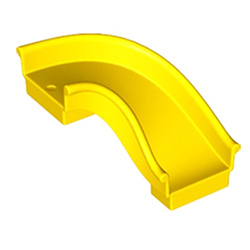 Горка с поворотом – деталь Лего дупло: цвет жёлтый
