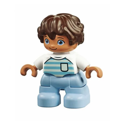 Мальчик в тельняшке – фигурка Лего дупло