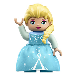 Принцесса Эльза (+ юбочка и плащ) – фигурка Лего дупло
