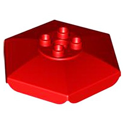 Верхняя часть зонтика Лего дупло: красный цвет Б/У