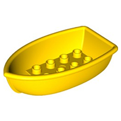 Жёлтая лодка — деталь, совместимая с Лего дупло