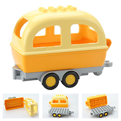 Прицеп-трейлер, совместимый с конструктором Лего дупло