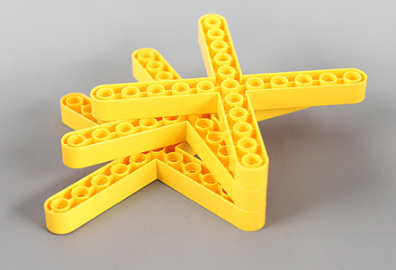 Балка-крестовина 11х11, совместимая с Лего дупло «Простые механизмы»
