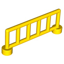 Жёлтый заборчик 1х6 – деталь Лего дупло