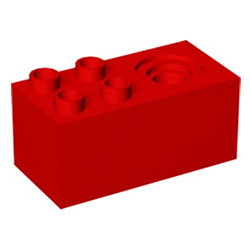 Красная раковина Лего дупло
