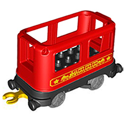 Железнодорожный вагон поезда на паровой тяге Лего дупло