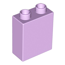 Кубик 2х1 (высокий) Лего дупло: лавандовый цвет