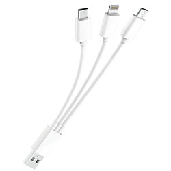 Зарядный кабель USB - microUSB, Lightning, Type-C