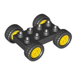 Маленькая колёсная база, совместимая с Lego DUPLO