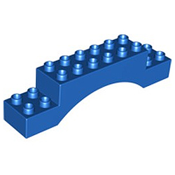 Арка 2х10 – деталь Лего дупло: синий цвет