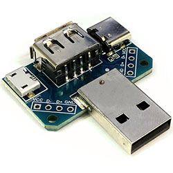 Переходник-разветвитель на 4 типа USB