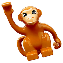 Рыжая обезьяна – фигурка Лего дупло