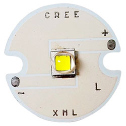 Светодиод LED CREE XM-L T6 1A, 1000 лм, 25 мм