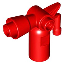 Красный огнетушитель / краскопульт – деталь конструктора Лего дупло