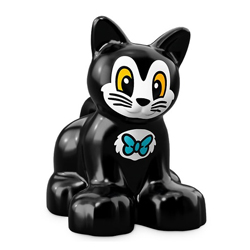 Черная кошка Минни Мауса – фигурка Лего дупло