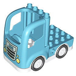 Шасси грузовика Лего дупло: лазурный цвет