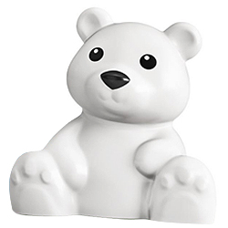 Белый медвежонок – фигурка Лего дупло