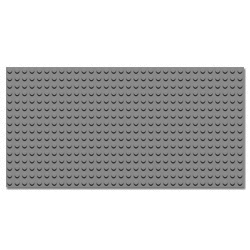 Большая тёмно-серая пластина 16х32, совместимая с Lego DUPLO