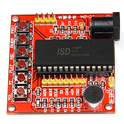 Модуль диктофон для записи и воспроизведения голоса на чипе ISD1760