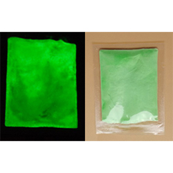 Сверхъяркий зелёный порошок-люминофор, 10 грамм