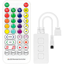 Музыкальный контроллер RGBW, SP614E, с ИК пульт + Bluetooth