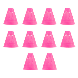 Флуоресцентные розовые конусы для фристайл слалома – 10 штук