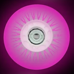 Светящееся колесо 76мм 90А розовый цвет