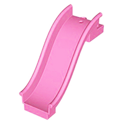 Горка для минифигурок розовая, совместимая с конструктором Лего