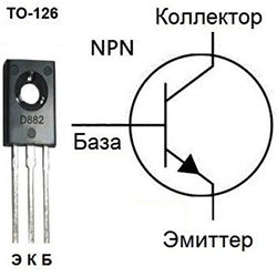 BD677 - биполярный дарлингтоновский транзистор NPN, 60В, 4А