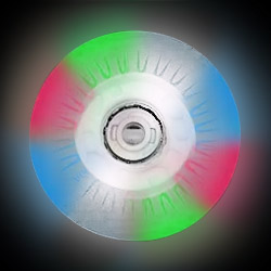 Светящееся колесо 68мм 90А разноцветное (для детских роликов)
