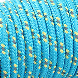 Сине-жёлтый шнур со световозвращающими вставками (1 метр)
