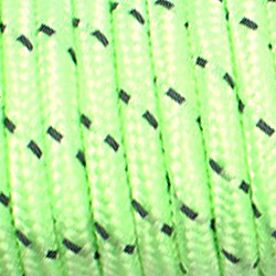 Светло-зелёный шнур со световозвращающими вставками (1 метр)
