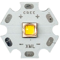 Светодиод CREE XM-L2   2000K, 10 ватт, на алюминиевой базе 20мм
