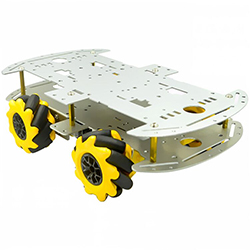 Платформа для роботов всенаправленная 4WD, 2 уровня