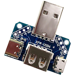 Адаптера USB «папа-мама» на microUSB и Type-C