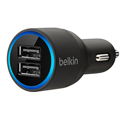 Мощный USB адаптер в прикуриватель Belkin. Ток до 4,2 ампер