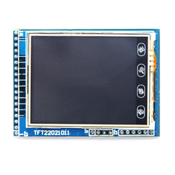 Цветной LCD 176 x 220 с подсветкой и тачскрином 2.2 дюйма + SD-reeder