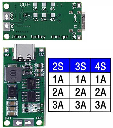Зарядное для Li-Ion 3S аккумуляторов, 2 Ампера