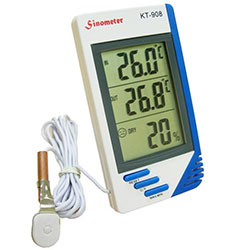 Цифровой термометр-гигрометр КТ-908, улично-домашний.