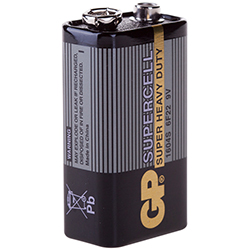 Батарейка 6F22 (Крона) GP SuperCell 9V