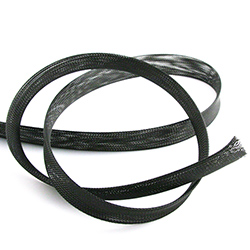 Черная нейлоновая оплетка для кабеля, 8 мм