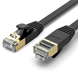 Кабель плоский сетевой Cat 7 Ethernet, 10 Гбит/с, 2 метр