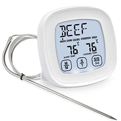 Кухонный термометр с выносным щупом + таймер. Сенсорный дисплей.