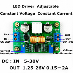 Понижающий Step-down преобразователь стабилизатор тока - драйвер LED