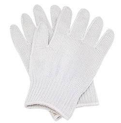 Антипрорезные кевларовые перчатки белые XL